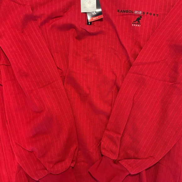 Kangol Sport Long Sleeve Half Zip Pullover Polo Shirt Size Large NWT - Picture 7 of 7